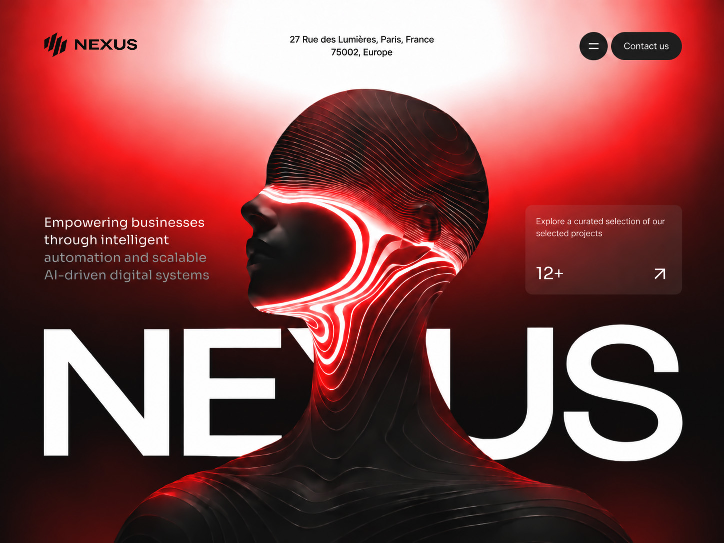 Nexus — web design project