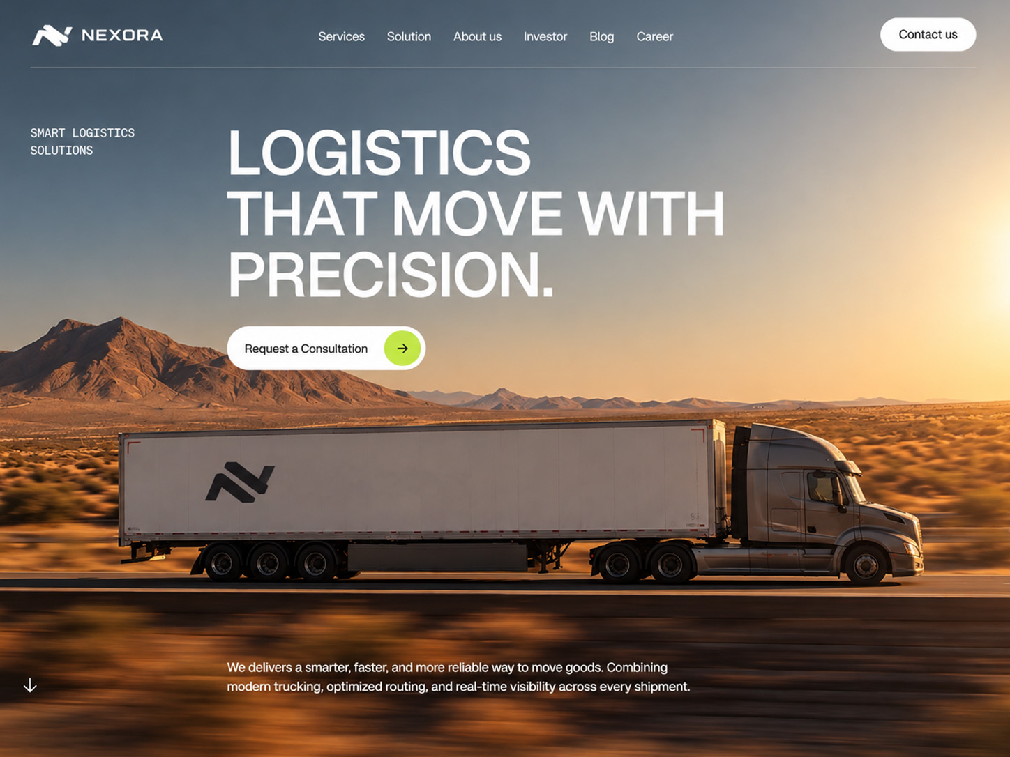 Nexora — web design project